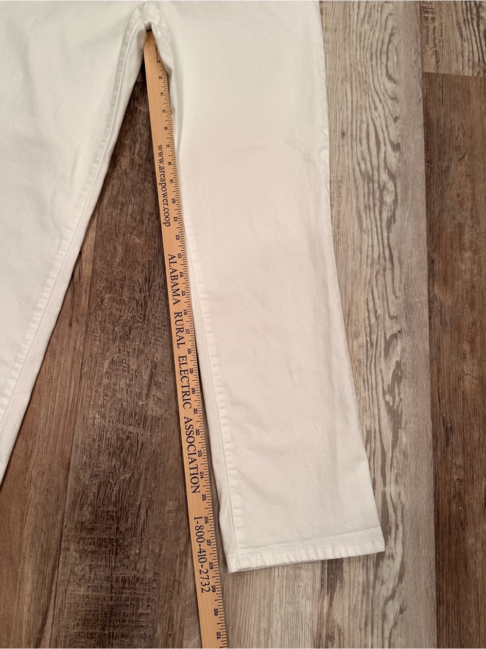 Democracy Ab Technology Straight Leg Jeans White Neutral Versatile Sz 12 - Picture 5 of 10
